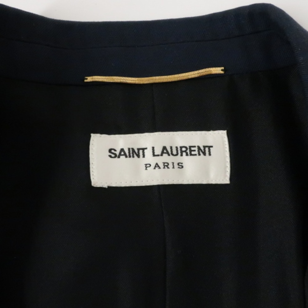 Saint Laurent Le Smoking Jacket Navy Wool - Picture 2 of 8